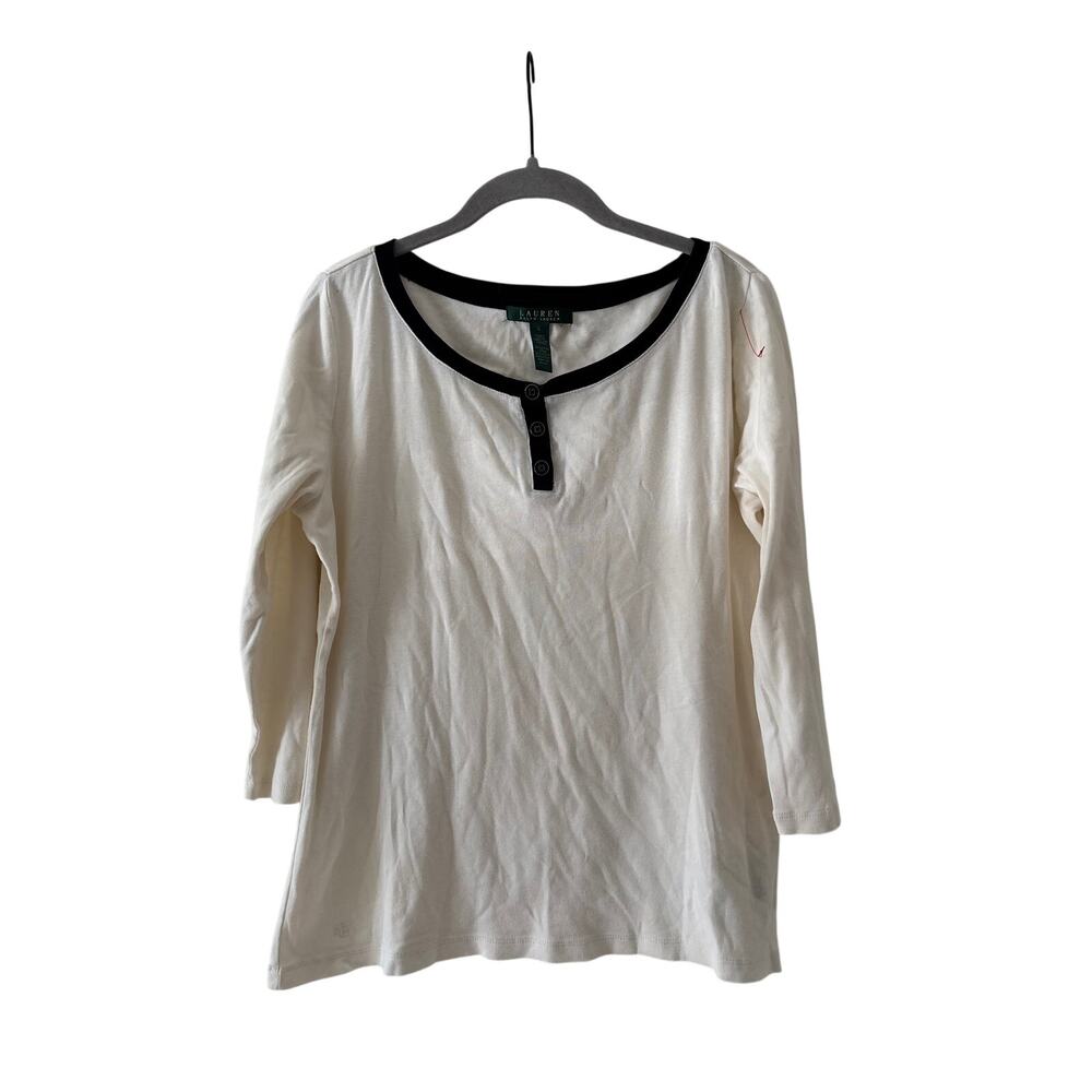 Lauren Ralph Lauren White Button Down Shirt L - Picture 2 of 9